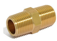 5/8インチの真鍮のアダプターの付属品NPTの固体六角形の真鍮の管のニップル