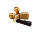 DINの真鍮のナットが付いている標準的な真鍮の3つの方法検水器弁